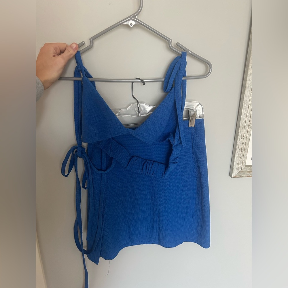 Blue Skirt Set XS